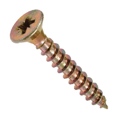 Medsraigtis cinkuotas geltonai 4,5 x 60 mm (100vnt)