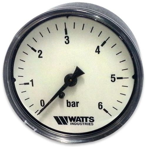 Manometras horizontalus 63 mm, 0 – 10 bar WATTS