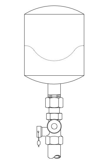 Vožtuvas išsiplėtimo indui 3/4'' OVENTROP