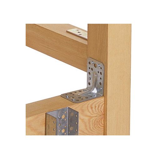 Kampas medinėms konstrukcijoms 50 x 50 x 50 x 2.0 mm pastiprintas
