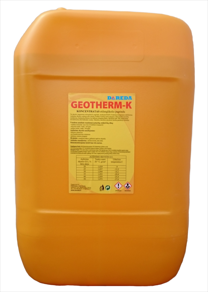 G11 koncentruotas neužšąlantis skystis šildymo sistemai 28 kg / 25 l, etilenglikolis