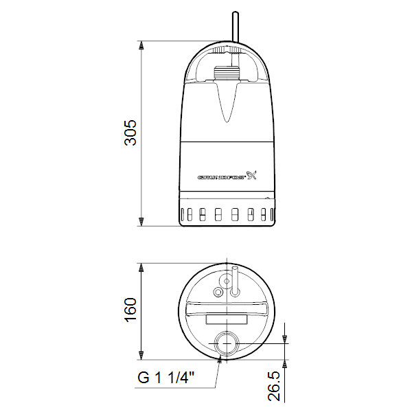 Drenažinis siurblys Unilift CC7 - A1 GRUNDFOS