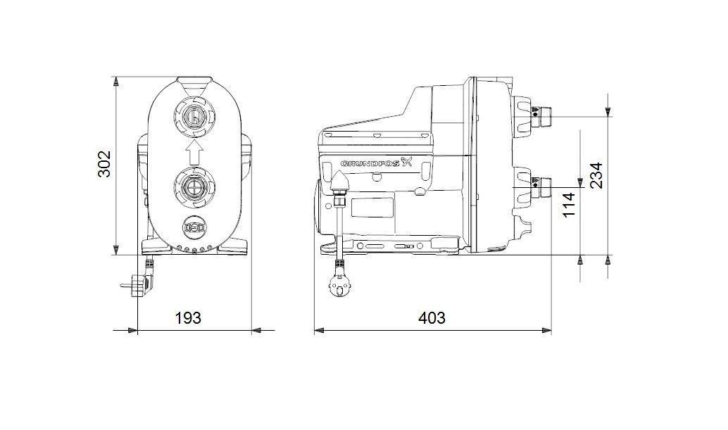 Savisiurbis siurblys Grundfos SCALA2 3-45