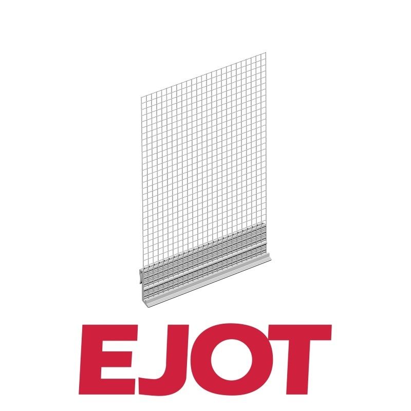 PVC jungiamasis profilis su tinkleliu 6 x 2000 mm EJOT